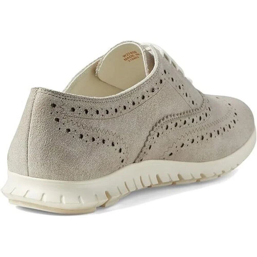 Cole Haan Zerogrand W27409 Oxford Women's US 5 Gray Wingtip Dress Shoes ZPO1883